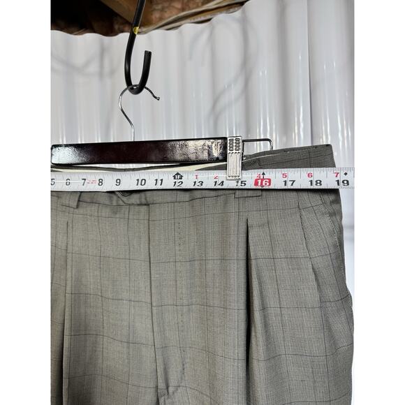 Vintage Giorgio Armani Collezioni Men’s Jacket, Sz 44L, Grey/Blue Plaid Italy - Picture 10 of 10